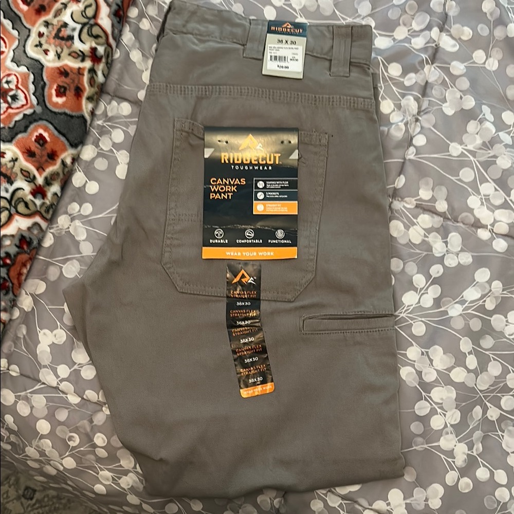 Gray Cargo Pants with Durable Fabric